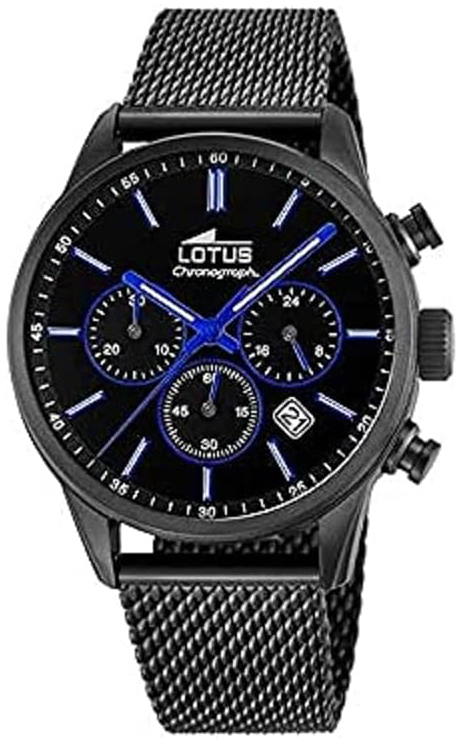 Lotus Herrklocka 18700/3 Chrono Svart/Stål Ø41.5 mm - Lotus