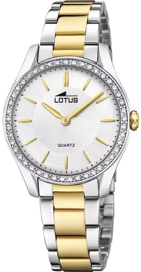 Lotus Damklocka 18797/1 Classic Silverfärgad/Guldtonat stål Ø34 mm - Lotus