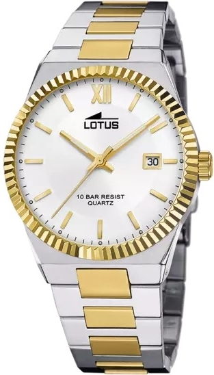 Lotus Herrklocka 18836/1 Classic Silverfärgad/Guldtonat stål Ø40 mm - Lotus