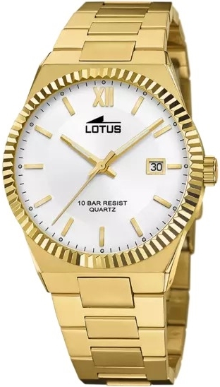 Lotus Herrklocka 18837/1 Classic Silverfärgad/Guldtonat stål Ø40 mm - Lotus