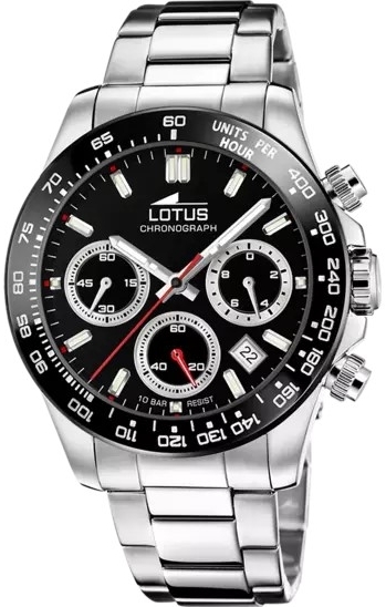 Lotus Herrklocka 18912/6 Classic Svart/Stål Ø43.5 mm - Lotus