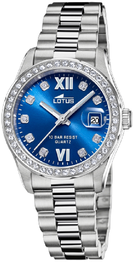 Lotus Damklocka 18933/3 Freedom Blå/Stål Ø32.5 mm - Lotus