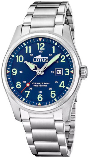 Lotus Herrklocka 19054/2 Minimalist Bl&aring;/St&aring;l &Oslash;42 mm