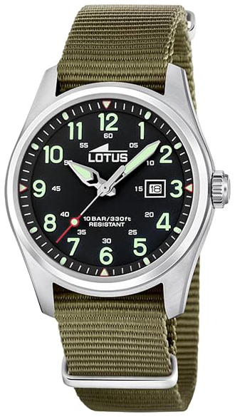 Lotus Herrklocka 19055/4 Minimalist Svart/Textil &Oslash;42 mm