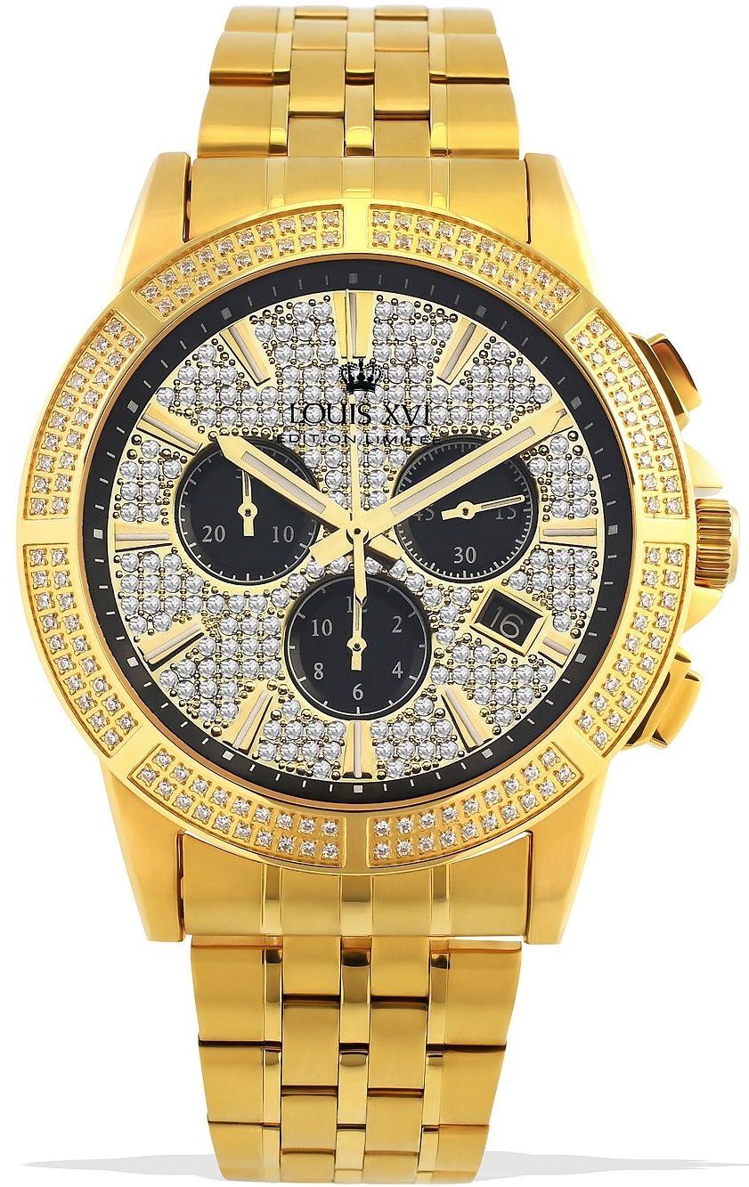 Louis XVI Herrklocka LXVI1037 Majeste Guldtonad/Gulguldtonat stål - Louis XVI