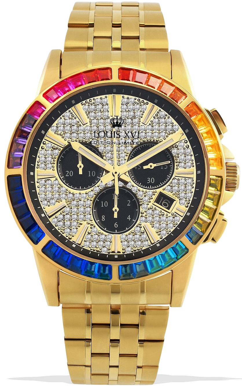 Louis XVI Herrklocka LXVI1120 Majeste Guldtonad/Gulguldtonat stål - Louis XVI