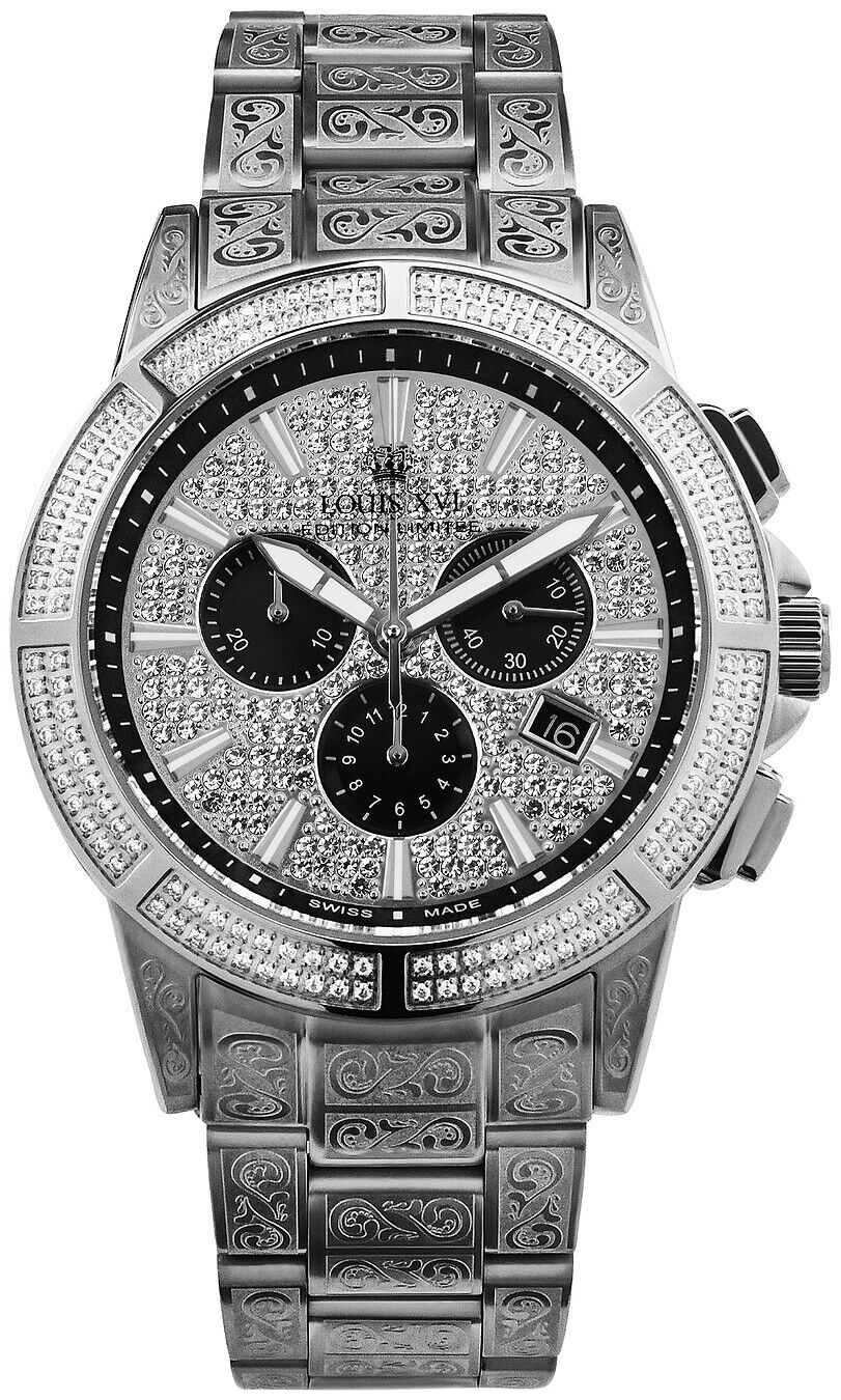 Louis XVI Herrklocka LXVI1127 Majesty Silverfärgad/Stål Ø43 mm - Louis XVI