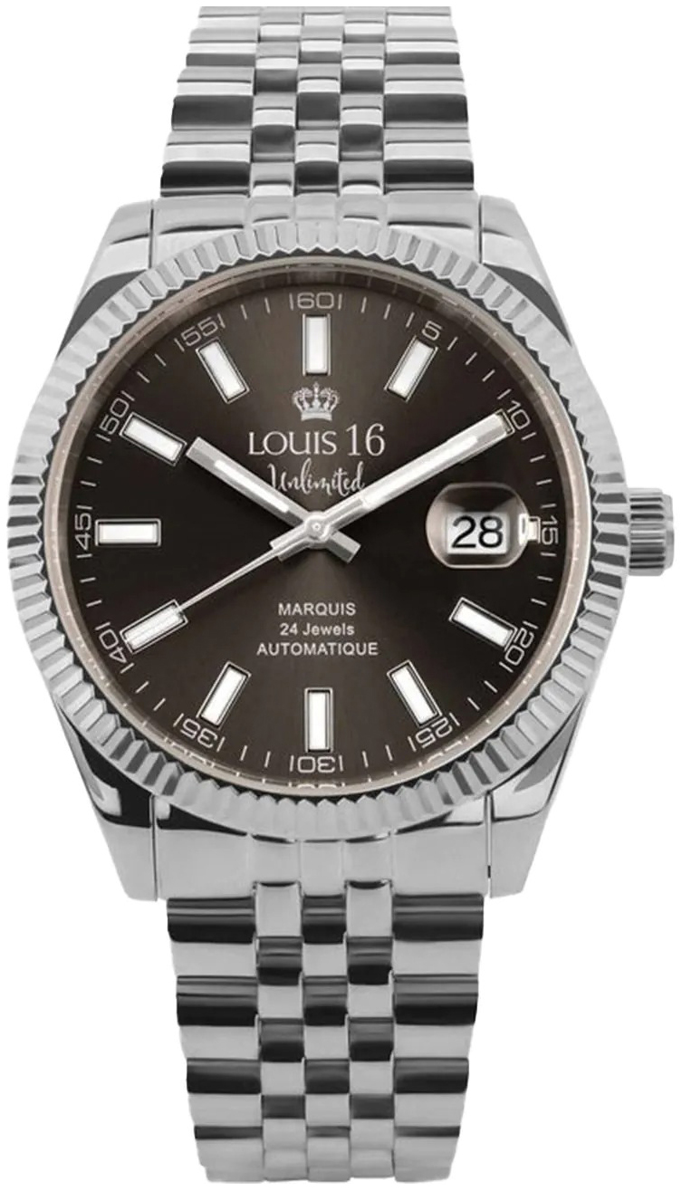 Louis XVI Herrklocka LXVI3020 Marquis Svart/Stål Ø42 mm