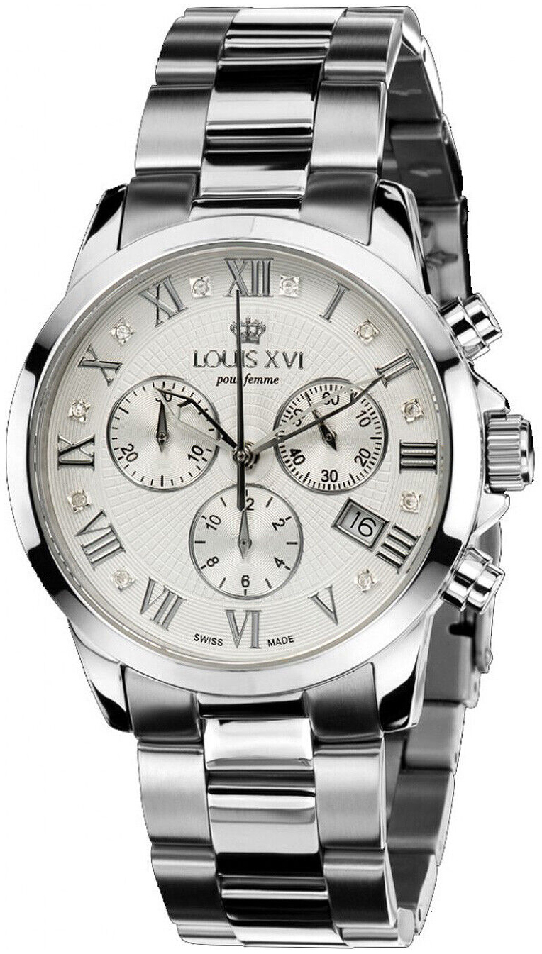 Louis XVI Damklocka LXVI516 Athos Silverfärgad/Stål Ø38 mm - Louis XVI