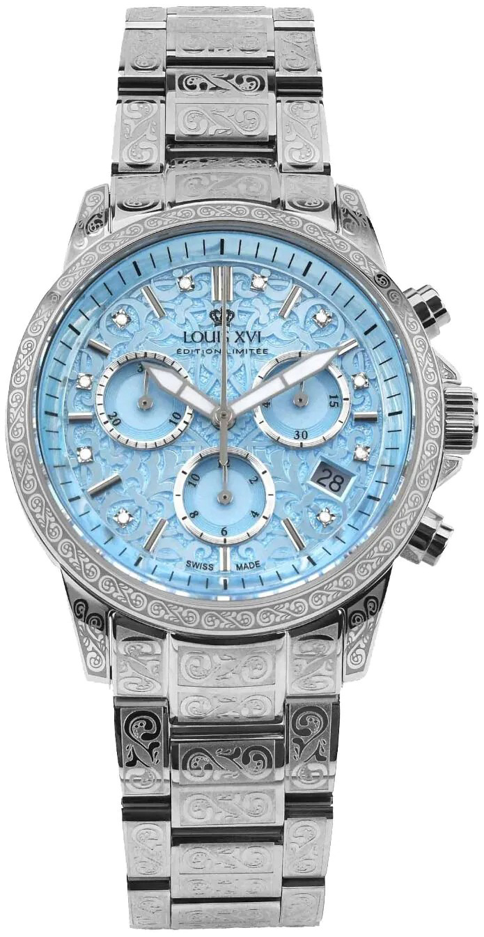 Louis XVI Damklocka LXVI6023 Palais Royale Bl&aring;/St&aring;l &Oslash;38 mm