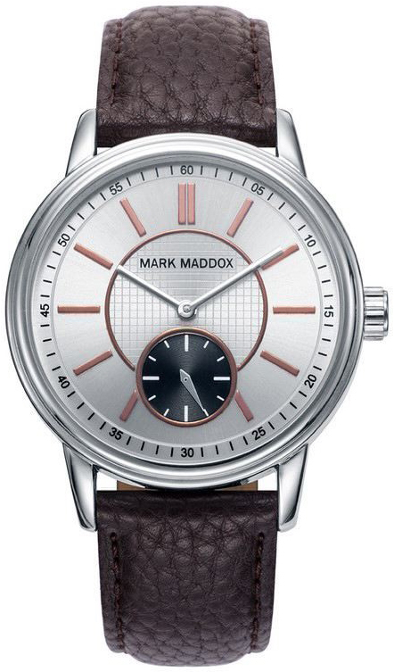 Mark Maddox Herrklocka HC0011-47 Classic Silverfärgad/Läder Ø42 mm - Mark Maddox
