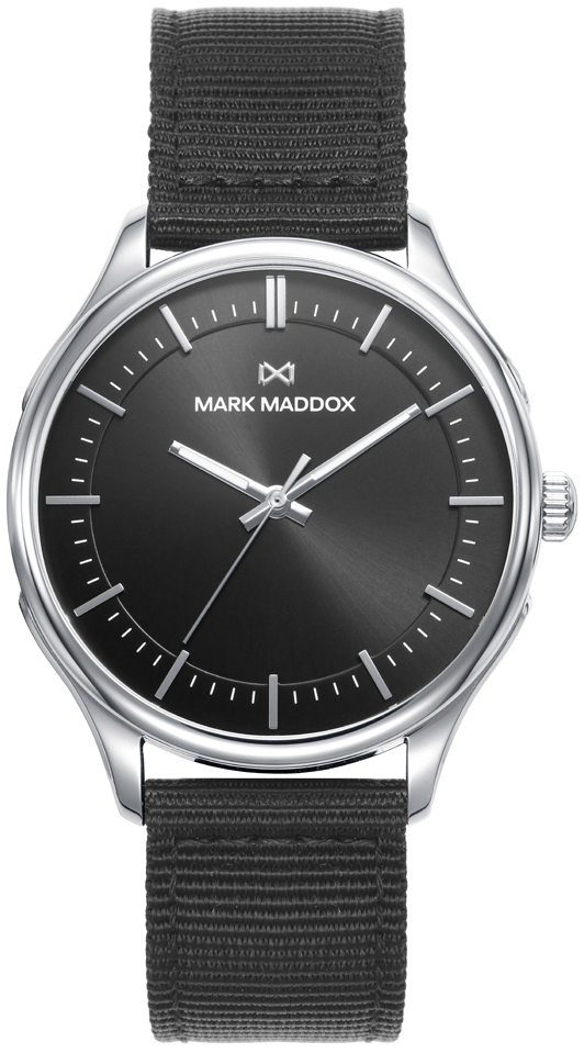 Mark Maddox Herrklocka HC1008-57 Greenwich Svart/Textil Ø41 mm - Mark Maddox