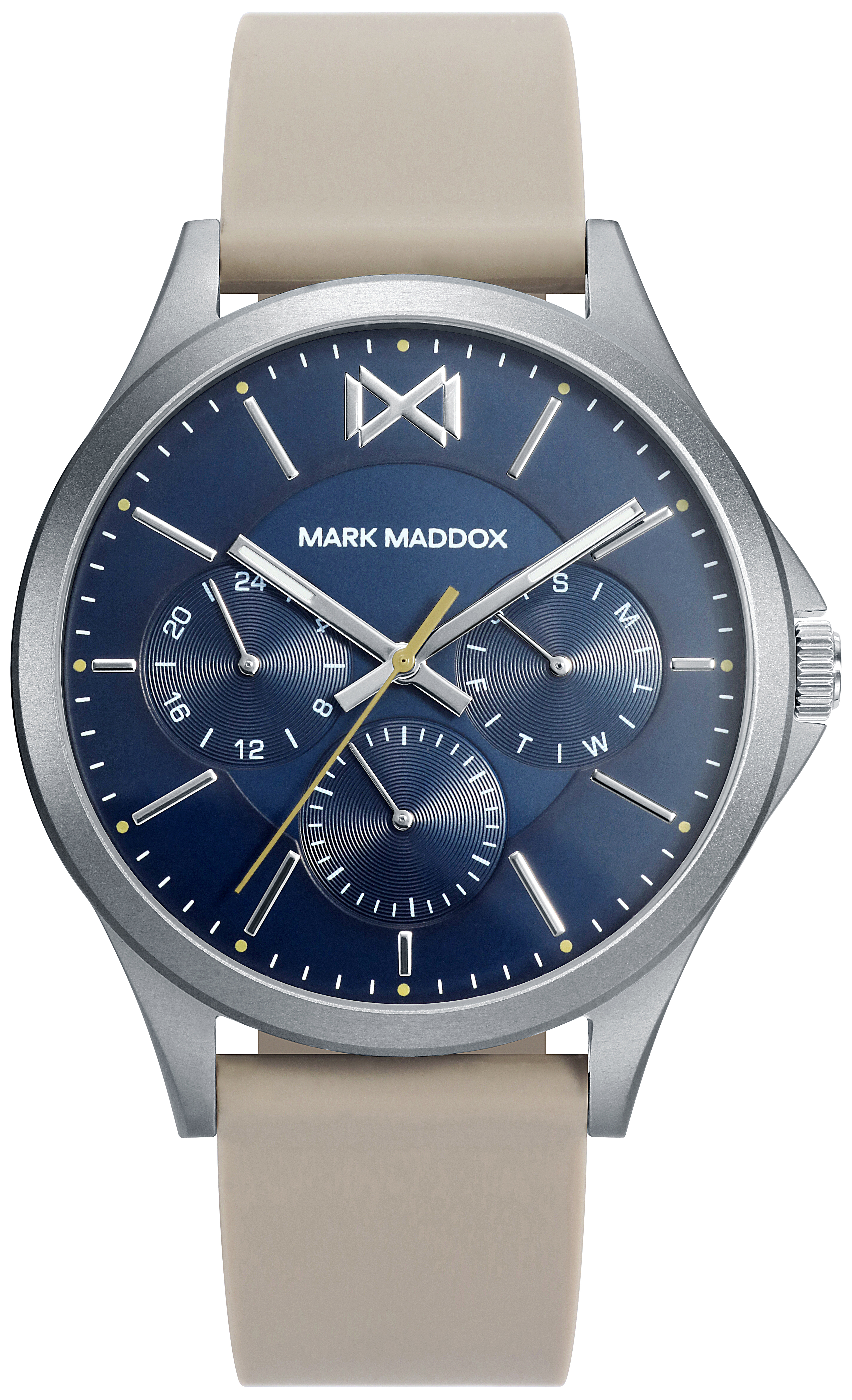 Mark Maddox Herrklocka HC7123-37 Classic Blå/Gummi Ø42 mm - Mark Maddox