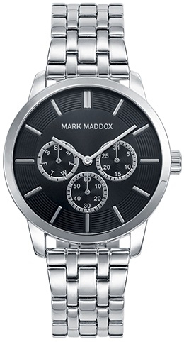 Mark Maddox Herrklocka HM0011-17 Classic Svart/Stål Ø42 mm - Mark Maddox