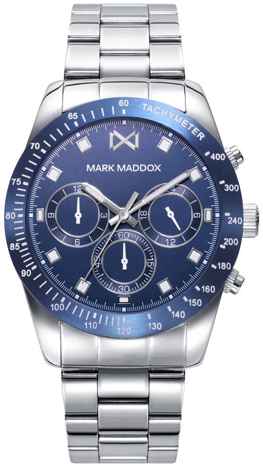 Mark Maddox Herrklocka HM0137-37 Classic Blå/Stål Ø42 mm - Mark Maddox