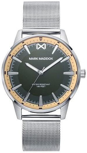 Mark Maddox Herrklocka HM0141-67 Classic Grön/Stål Ø41 mm - Mark Maddox
