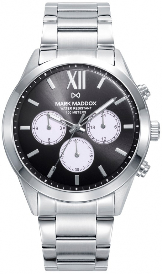 Mark Maddox Herrklocka HM1009-53 Marais Svart/Stål Ø43 mm