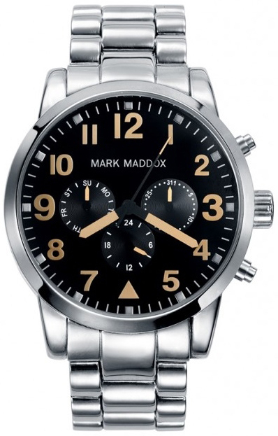 Mark Maddox Herrklocka HM3004-54 Classic Svart/Stål Ø44 mm - Mark Maddox