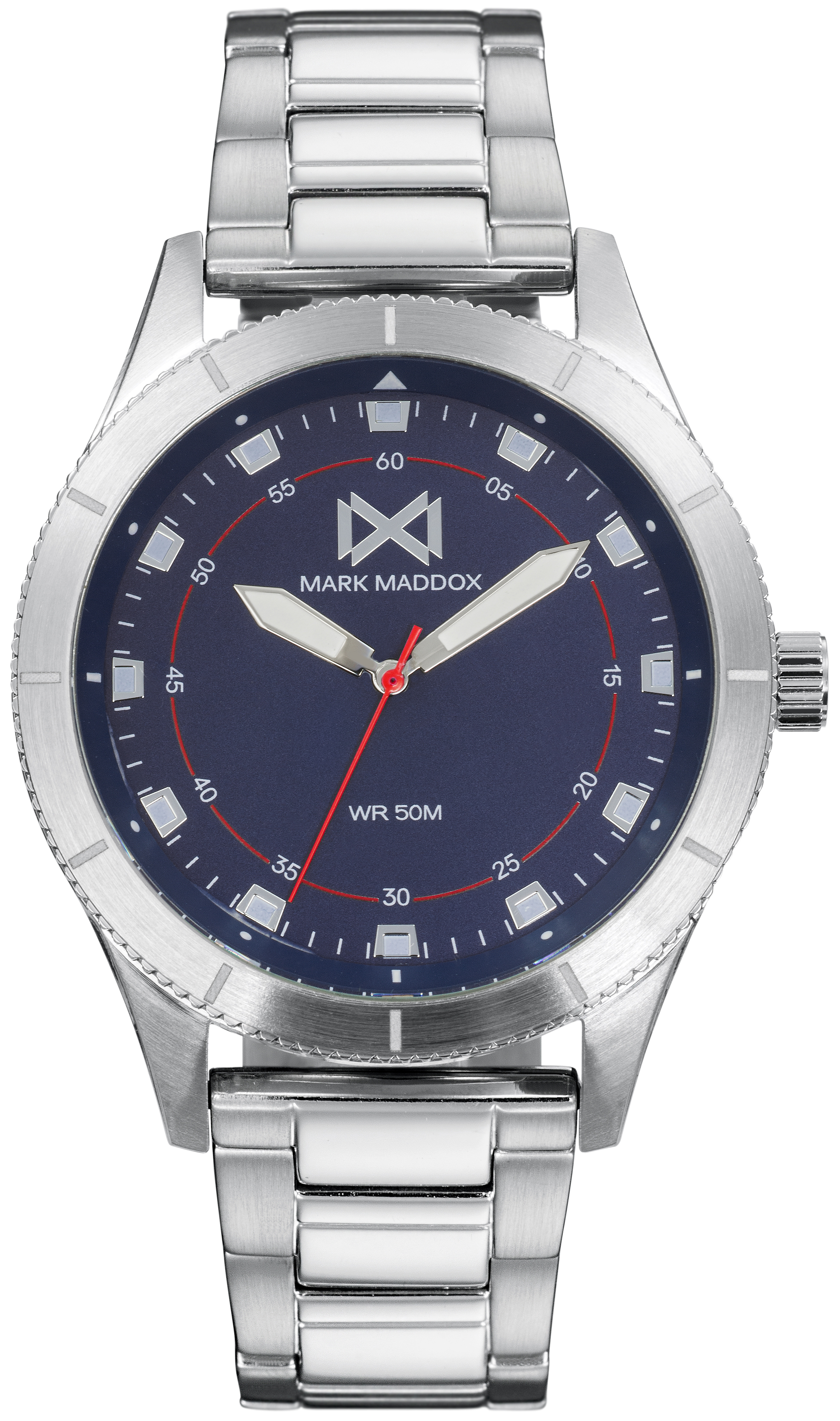 Mark Maddox Herrklocka HM7131-36 Classic Blå/Stål Ø45 mm - Mark Maddox