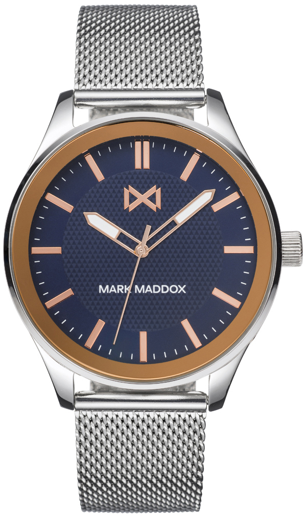 Mark Maddox Herrklocka HM7139-37 Midtown Blå/Stål Ø42 mm - Mark Maddox