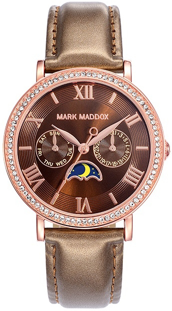 Mark Maddox Damklocka MC0017-43 Classic Läder Ø37 mm - Mark Maddox