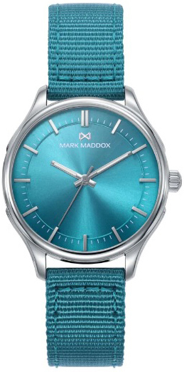 Mark Maddox Damklocka MC1000-67 Greenwich Blå/Textil Ø34 mm - Mark Maddox