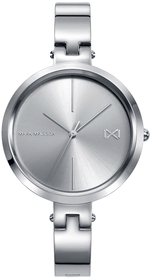 Mark Maddox Damklocka MM0113-87 Classic Silverf&auml;rgad/St&aring;l &Oslash;37 mm