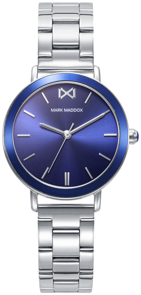 Mark Maddox Damklocka MM1002-37 Classic Bl&aring;/St&aring;l &Oslash;32 mm