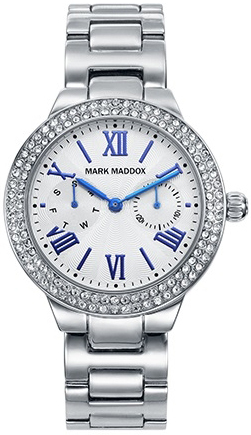 Mark Maddox Herrklocka MM2001-03 Classic Silverfärgad/Stål Ø42 mm - Mark Maddox