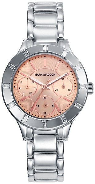 Mark Maddox Damklocka MM7008-97 Classic Guldtonad/Stål Ø32 mm - Mark Maddox