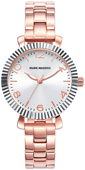 Mark Maddox Damklocka MM7016-13 Classic Silverfärgad/Roséguldstonat - Mark Maddox