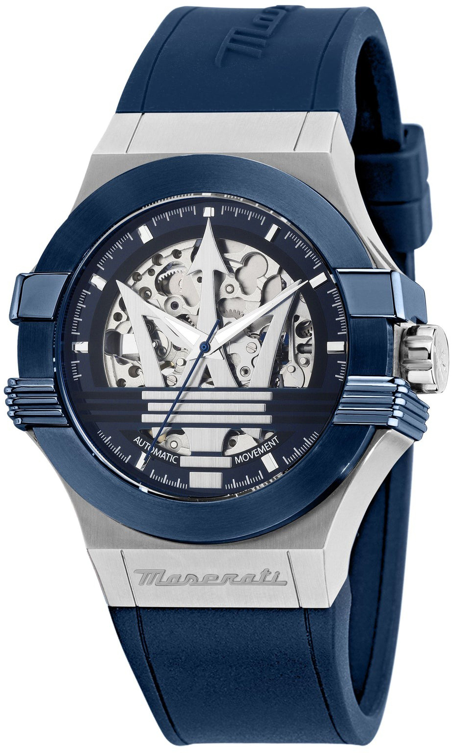 Maserati Herrklocka R8821108050 Potenza Skelettskuren/Gummi &Oslash;42 mm