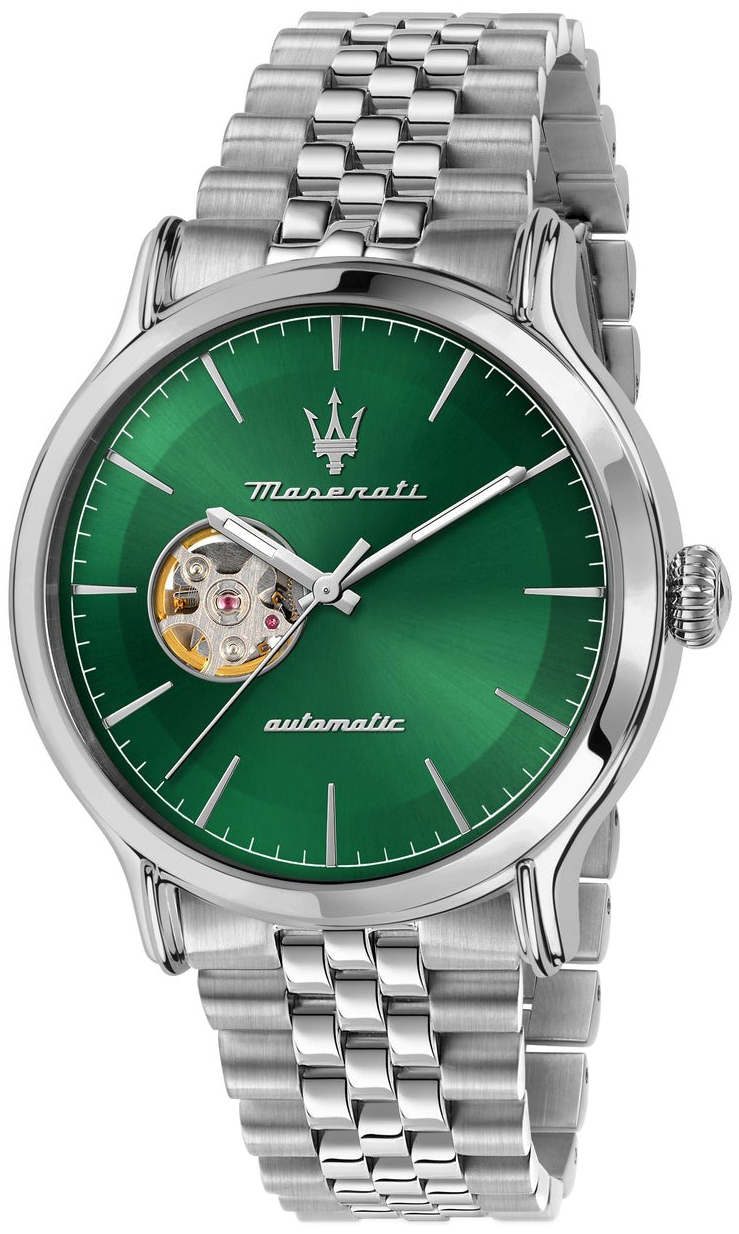 Maserati Herrklocka R8823118019 Epoca Gr&ouml;n/St&aring;l &Oslash;42 mm