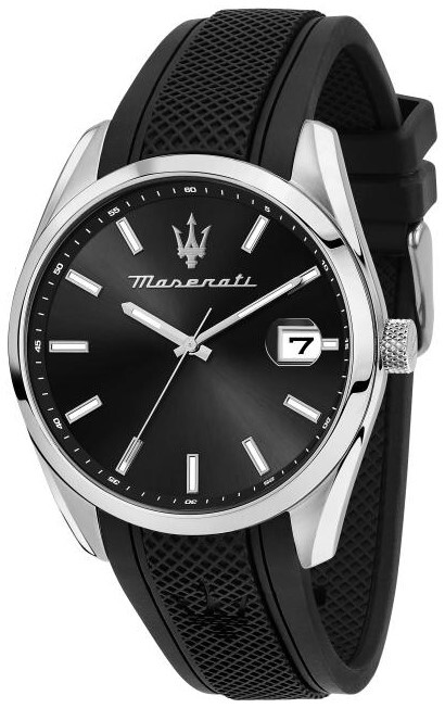 Maserati Herrklocka R8851151004 Attrazione Svart/Gummi Ø43 mm - Maserati