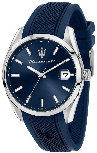 Maserati Herrklocka R8851151005 Attrazione Blå/Gummi Ø43 mm - Maserati