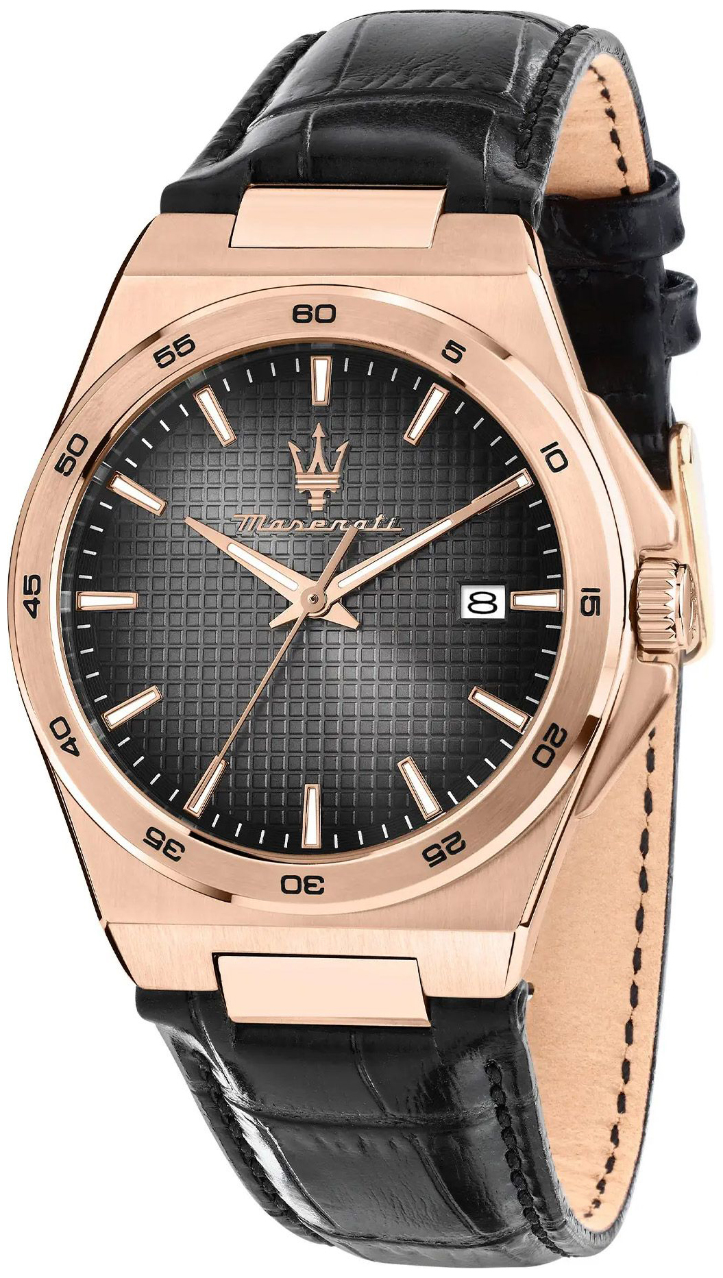 Maserati Herrklocka R8851153001 Velocita Gr&aring;/L&auml;der &Oslash;40 mm