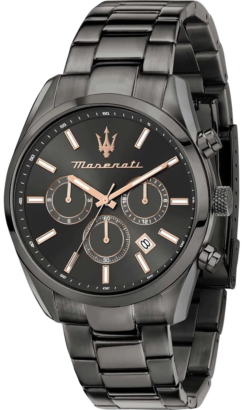 Maserati Herrklocka R8853151001 Attrazione Svart/Stål Ø43 mm - Maserati
