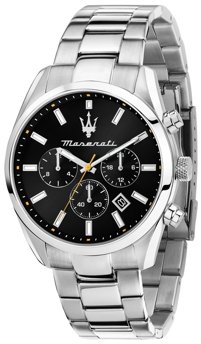 Maserati Herrklocka R8853151010 Attrazione Svart/St&aring;l &Oslash;43 mm
