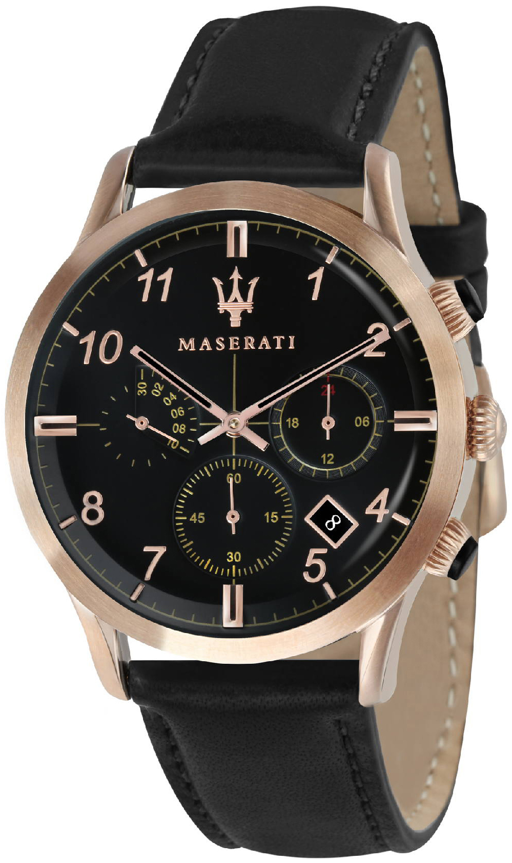 Maserati Herrklocka R8871625004 Ricordo Svart/Läder Ø42 mm - Maserati