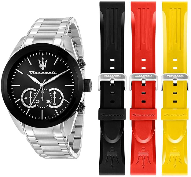 Maserati Herrklocka R8873612062 Traguardo Svart/Stål Ø45 mm - Maserati