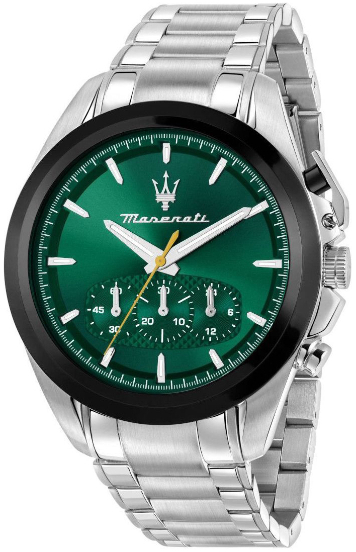 Maserati Herrklocka R8873612065 Traguardo Gr&ouml;n/St&aring;l &Oslash;43 mm