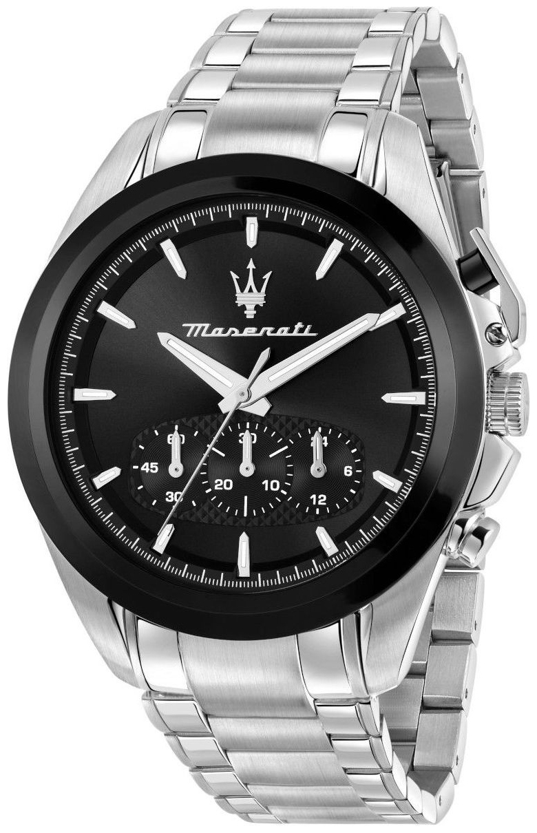 Maserati Herrklocka R8873612066 Traguardo Svart/St&aring;l &Oslash;43 mm