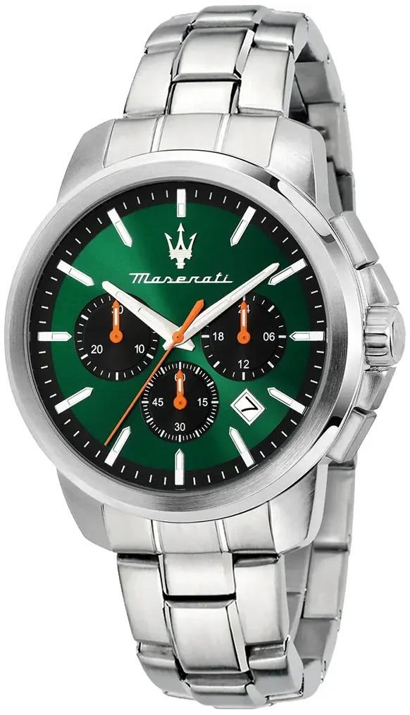 Maserati Herrklocka R8873621043 Successo Gr&ouml;n/St&aring;l &Oslash;42 mm