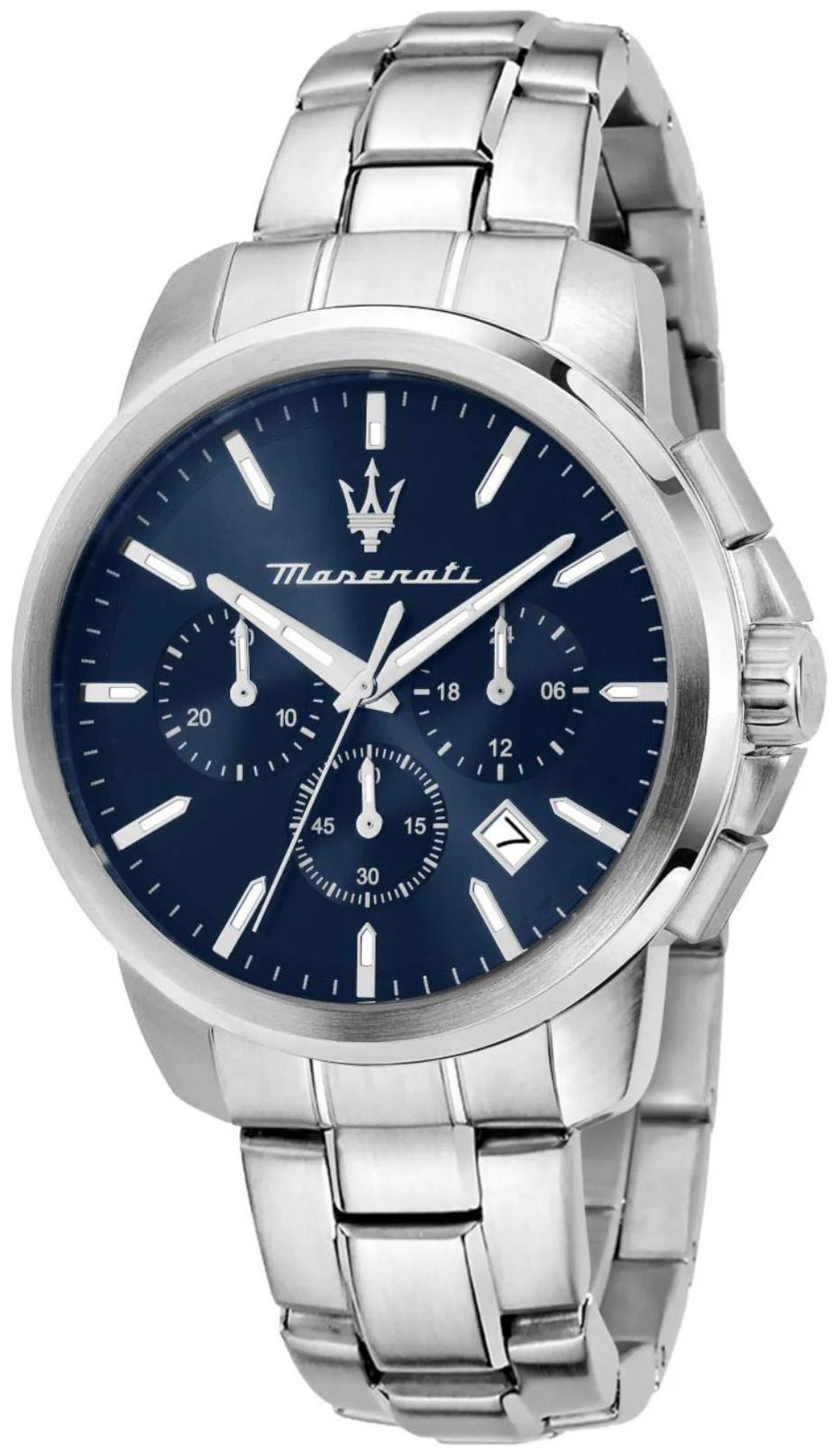 Maserati Herrklocka R8873621047 Successo Bl&aring;/St&aring;l &Oslash;42 mm