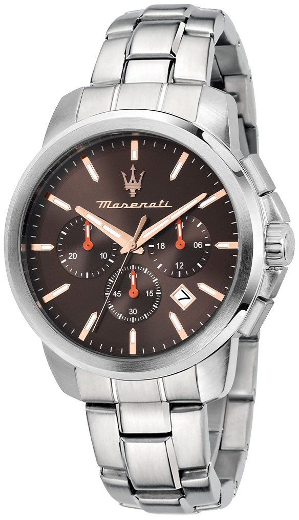 Maserati Herrklocka R8873621050 Successo Brun/St&aring;l &Oslash;42 mm