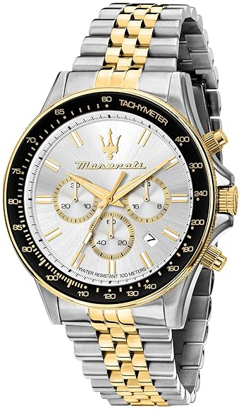 Maserati Herrklocka R8873640024 Sfida Silverfärgad/Gulguldtonat - Maserati