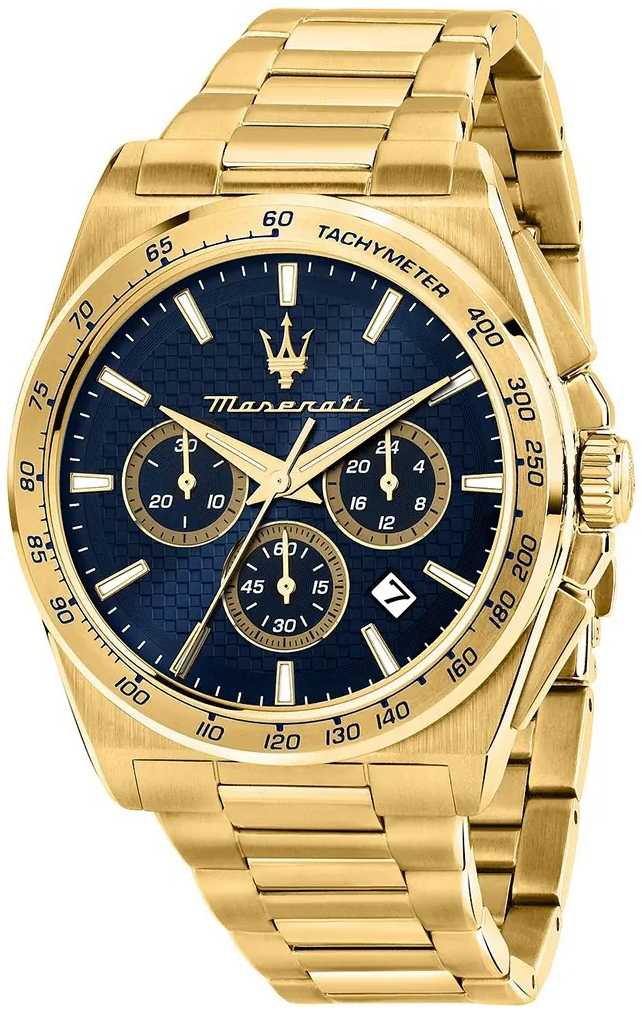 Maserati Herrklocka R8873652002 Velocita Blå/Gulguldtonat stål Ø43 - Maserati