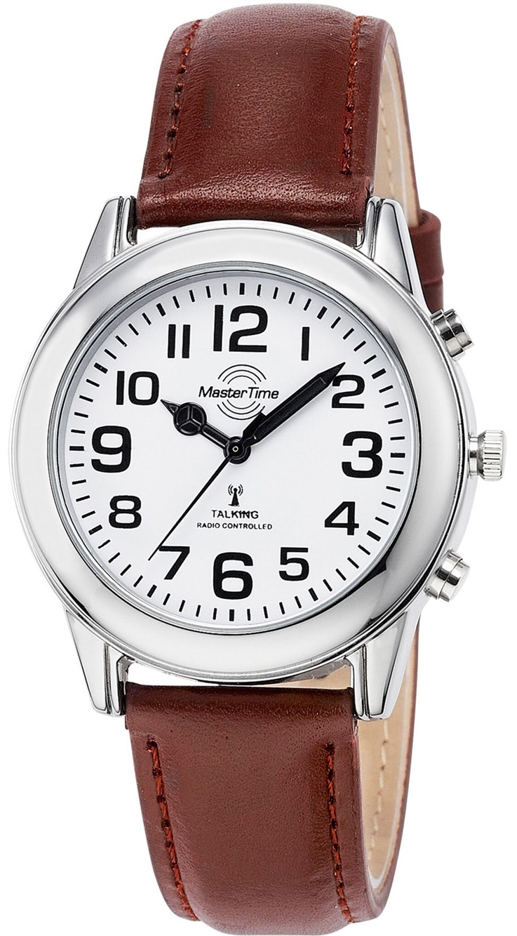 Master Time Herrklocka MTGA-10806-12L Classic Vit/Läder Ø40 mm - Master Time