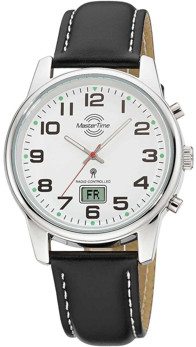 Master Time Herrklocka MTGA-10814-12L Classic Vit/Läder Ø41 mm - Master Time