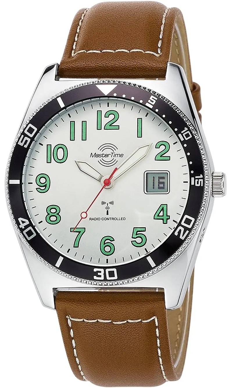 Master Time Herrklocka MTGA-10856-41L Classic Silverfärgad/Läder